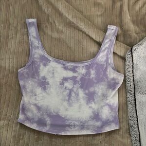 Purple Tie-Dye Women's Tank Top